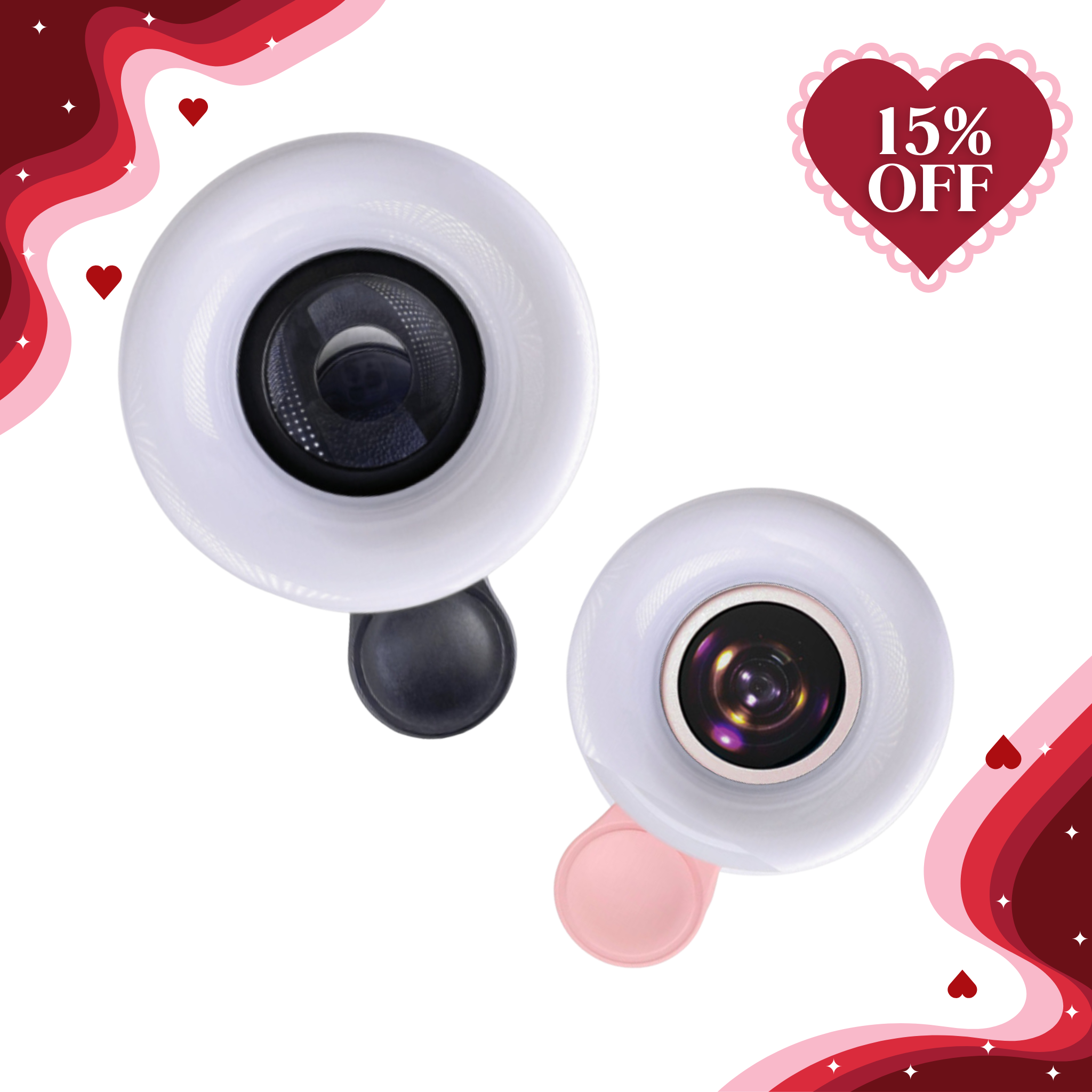 CosmoGlo Mini Ring Light Macro Lens