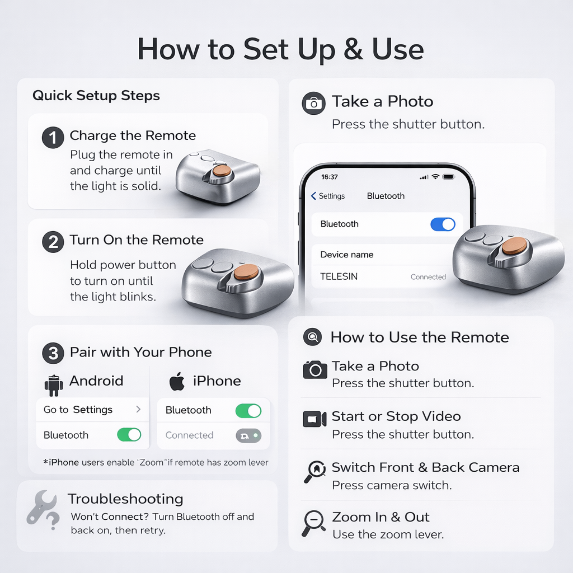 Fun Shot Magnetic Grip2 by Telesin - CosmoGloⓇ
