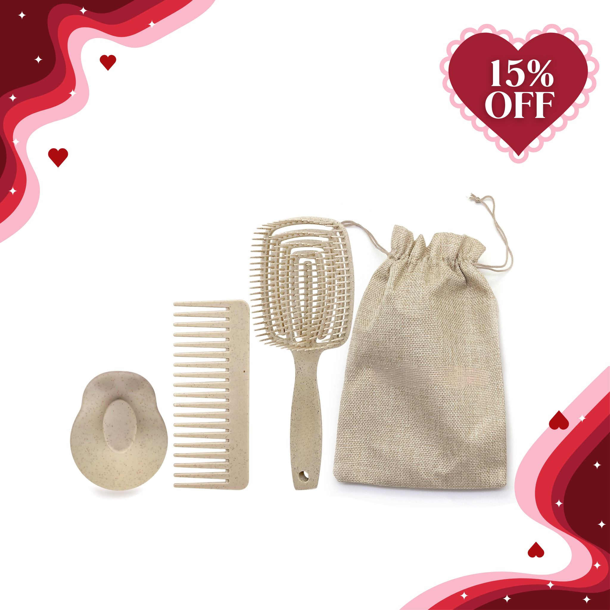 CosmoGlo Hair Brush Kit