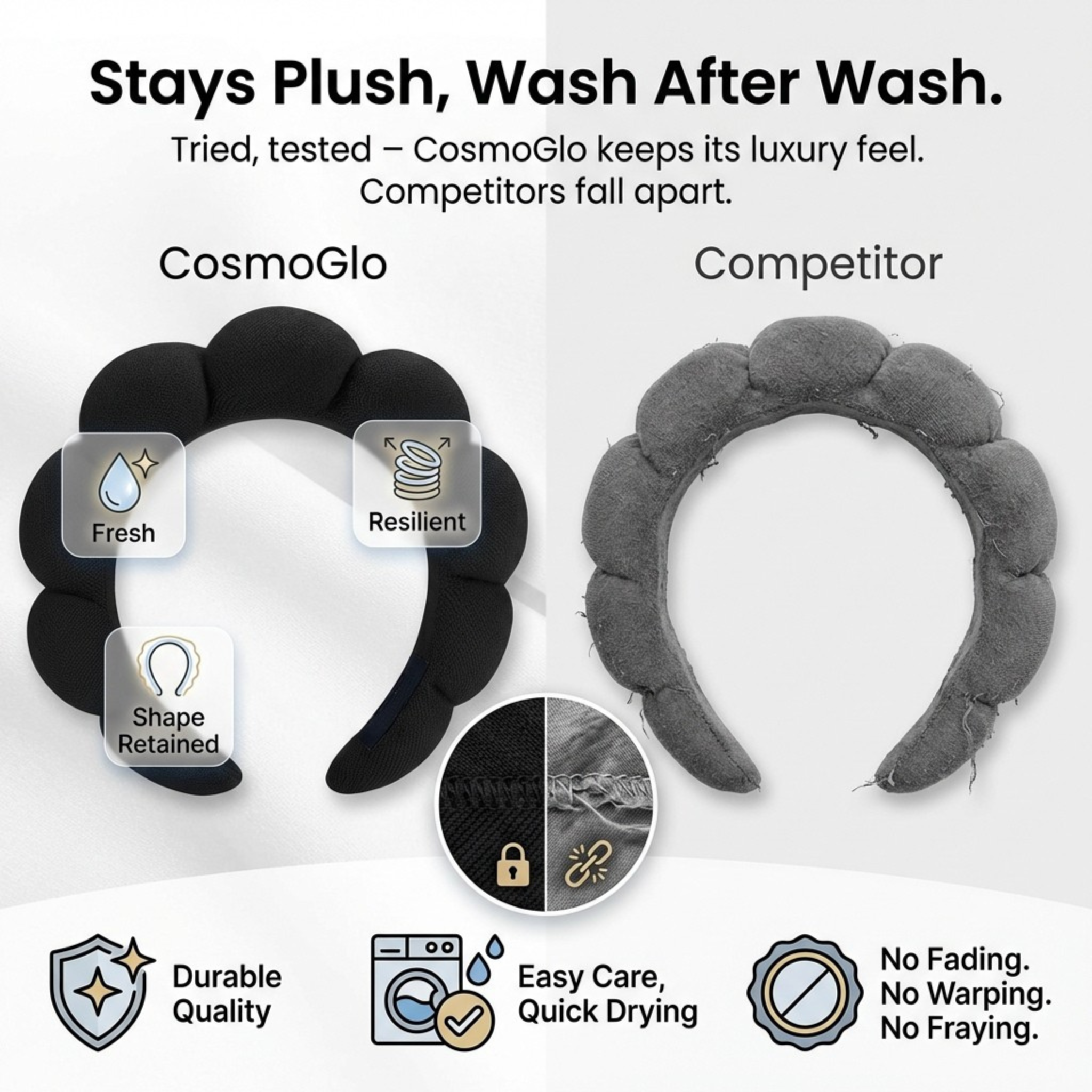 CosmoGlo Spa Headband - CosmoGloⓇ