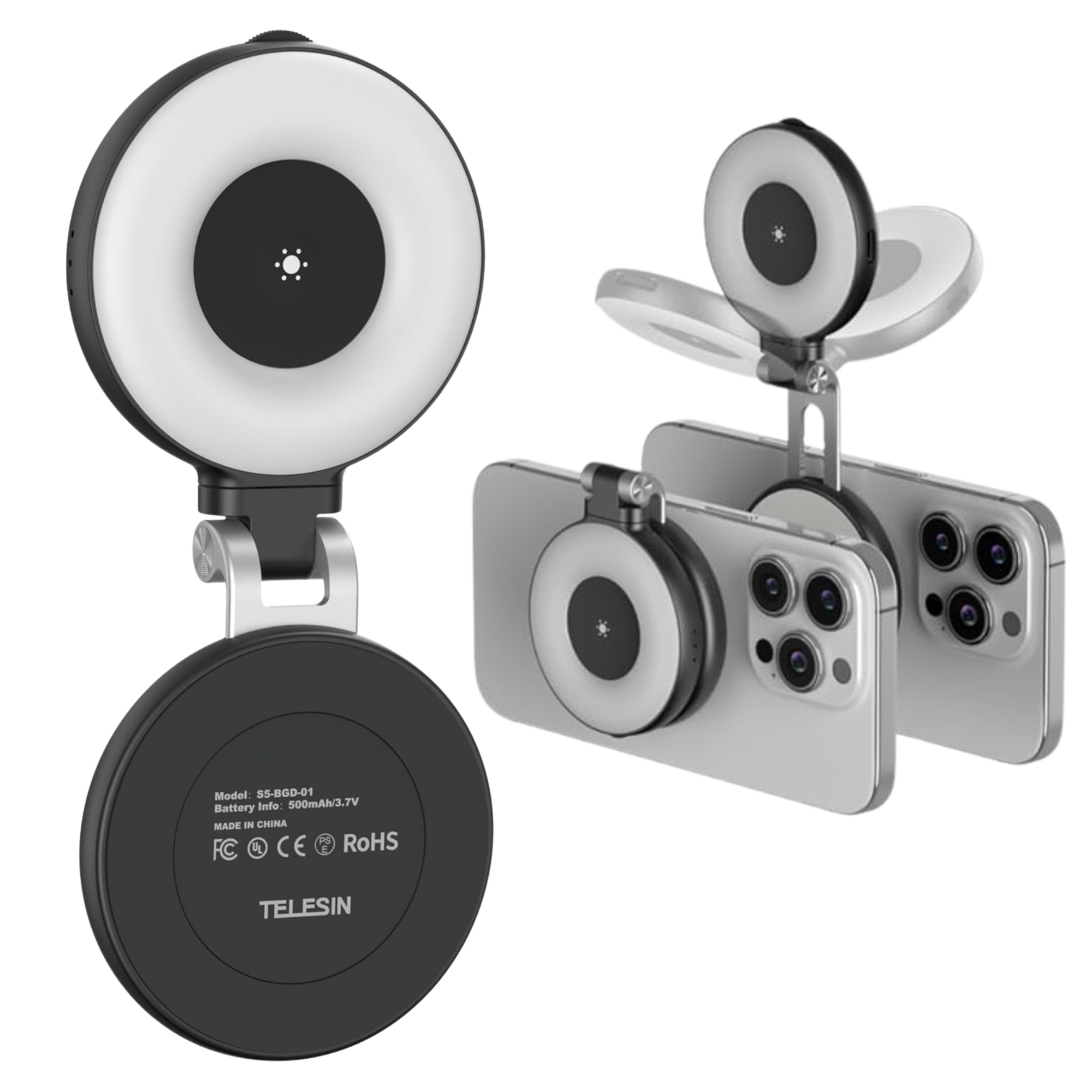 Fun Shot Magnetic Grip2 accessory by CosmoGloⓇ, featuring a compact magnetic design for versatile camera or device attachment.