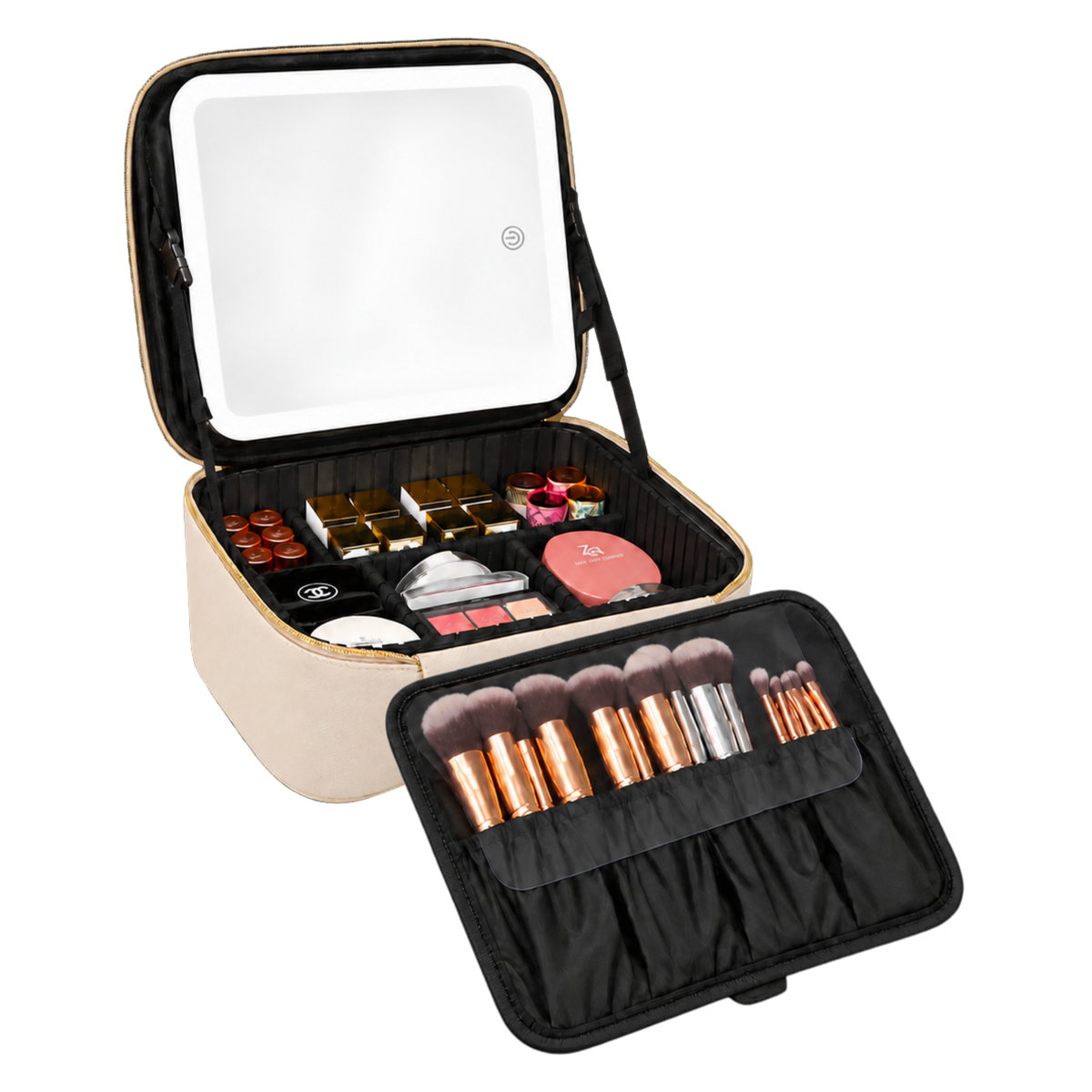 Lighted Makeup Case with Mirror