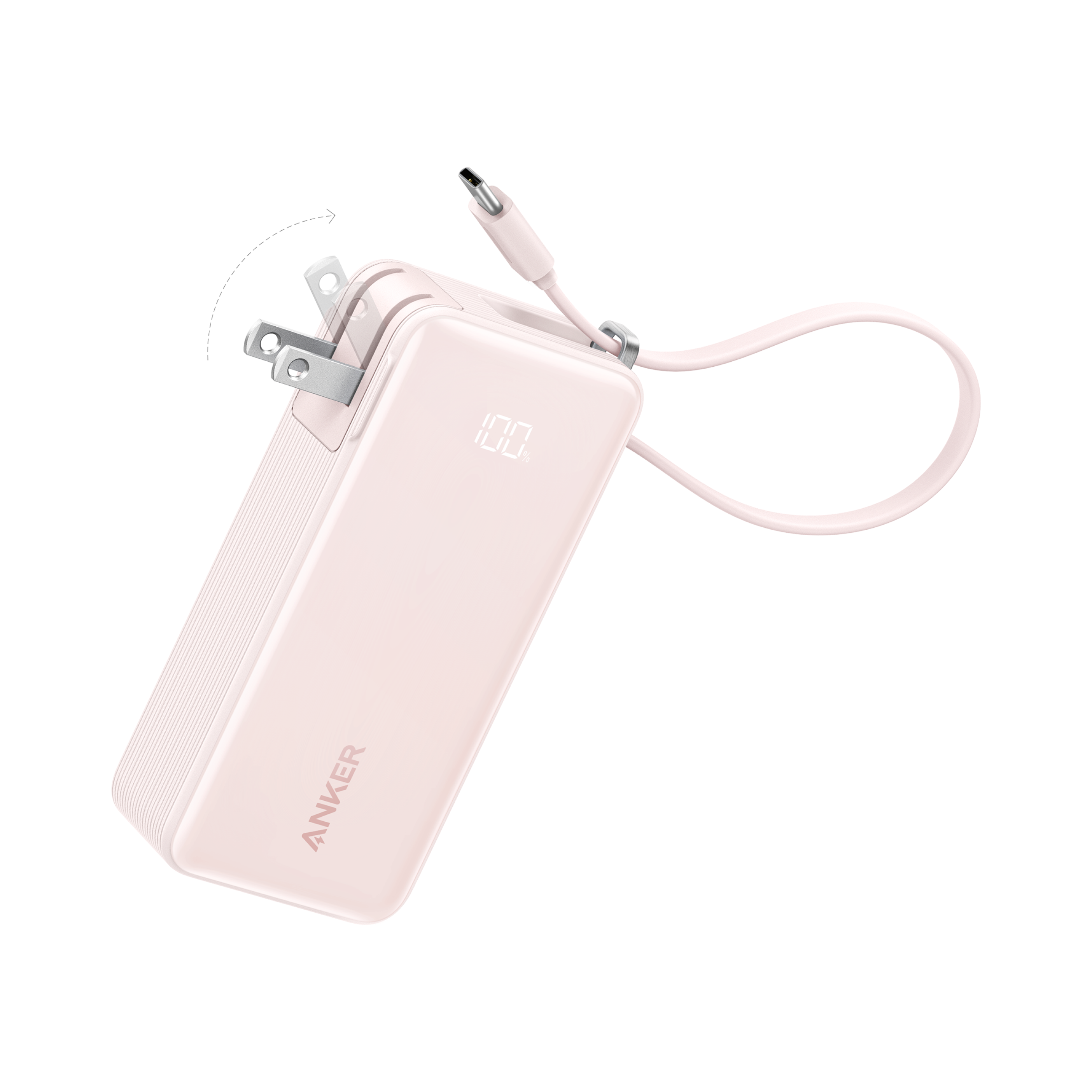 Anker Power Bank (10K, Fusion, Built-In Cable) - CosmoGloⓇ