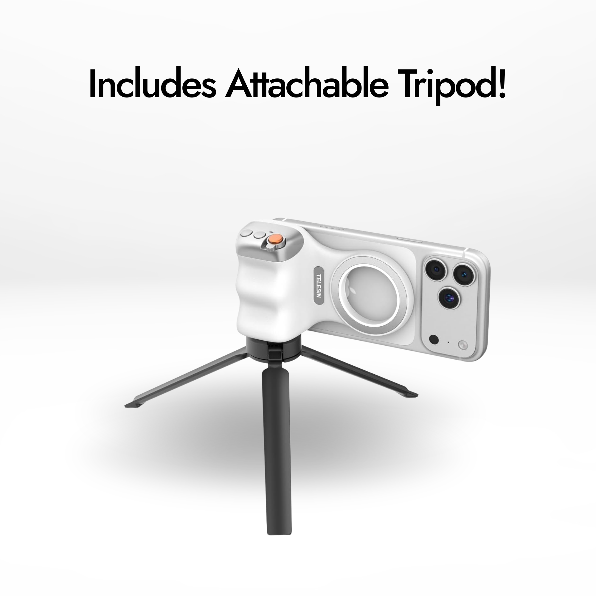 CosmoGloⓇ Fun Shot Magnetic Grip2 accessory with strong magnetic mount and ergonomic handle for secure camera or device attachment.