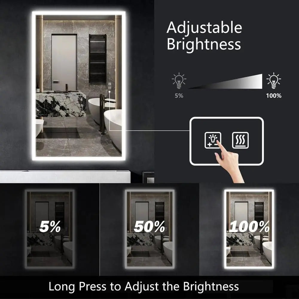 Hausvita Deluxe Edge Glow LED Bathroom Mirror - CosmoGloⓇ