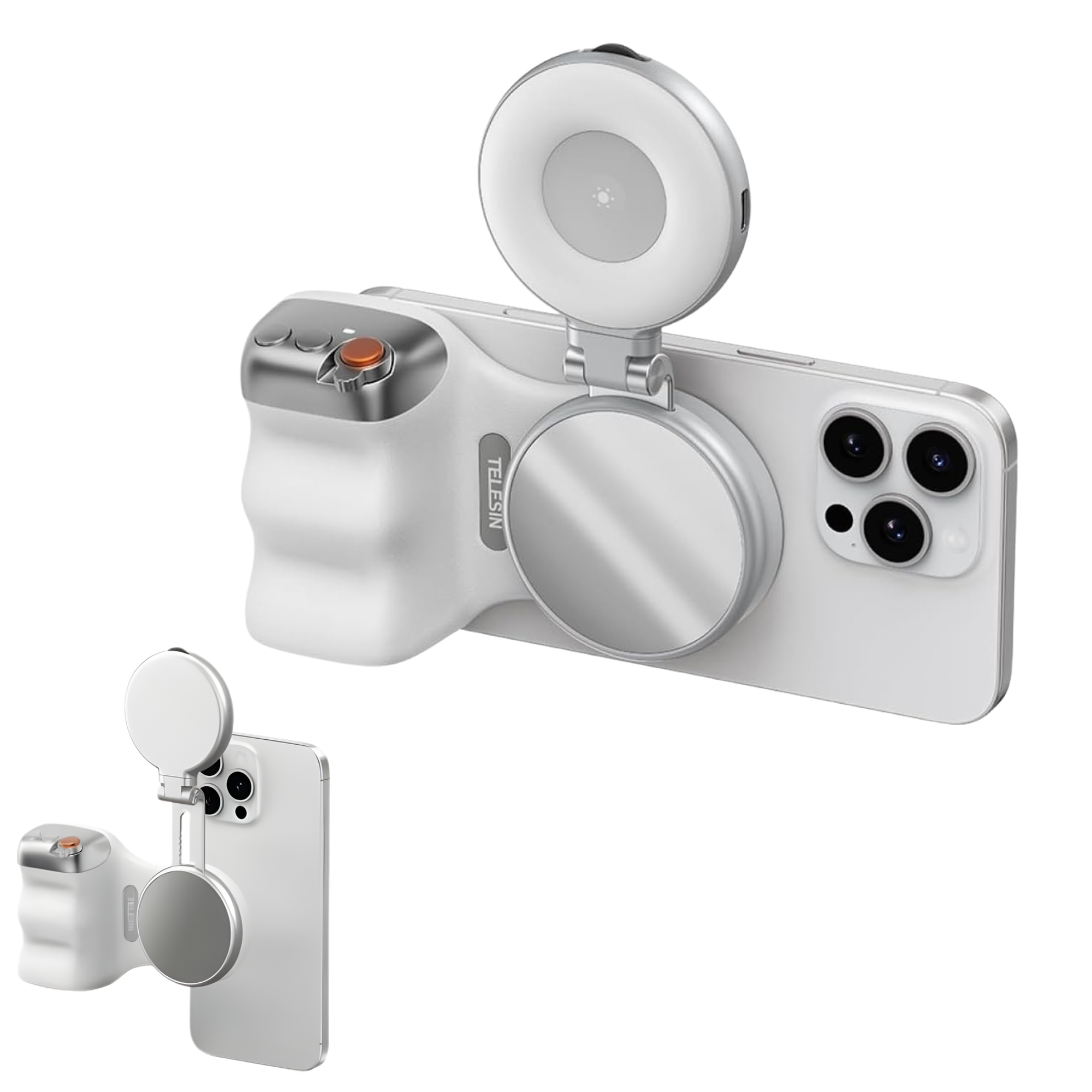 CosmoGloⓇ Fun Shot Magnetic Grip2 accessory, featuring a compact black design with magnetic attachment for action cameras.
