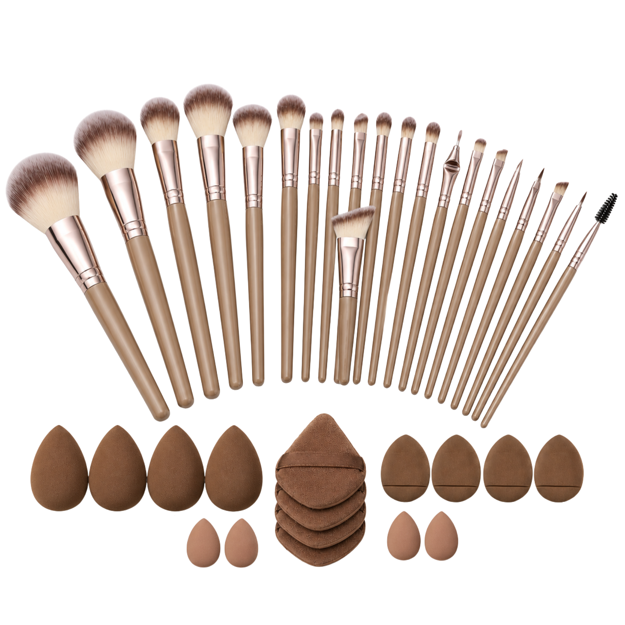 41-Piece Makeup Brush & Beauty Sponge Set