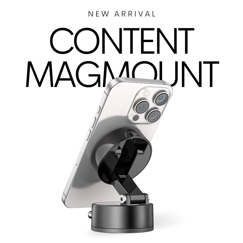 Vacuum suction base and double magnetic force feature