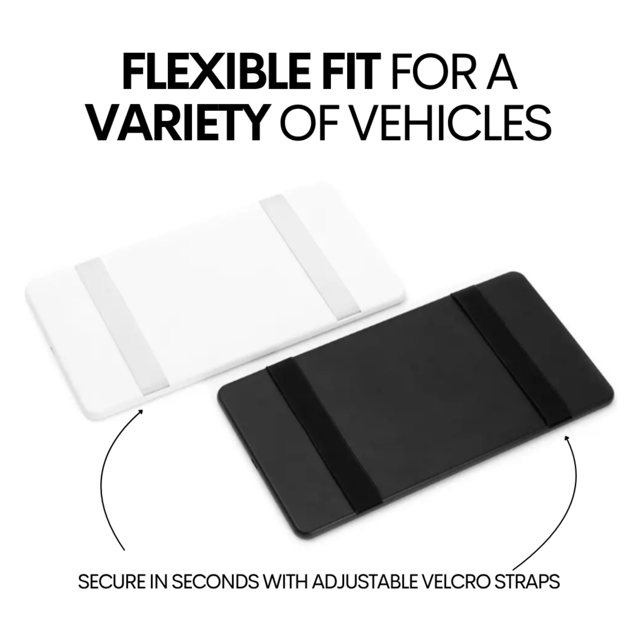 Lighted car visor mirror accessory by The CosmoGlo, showing a close-up of the illuminated mirror attached to a vehicle visor.