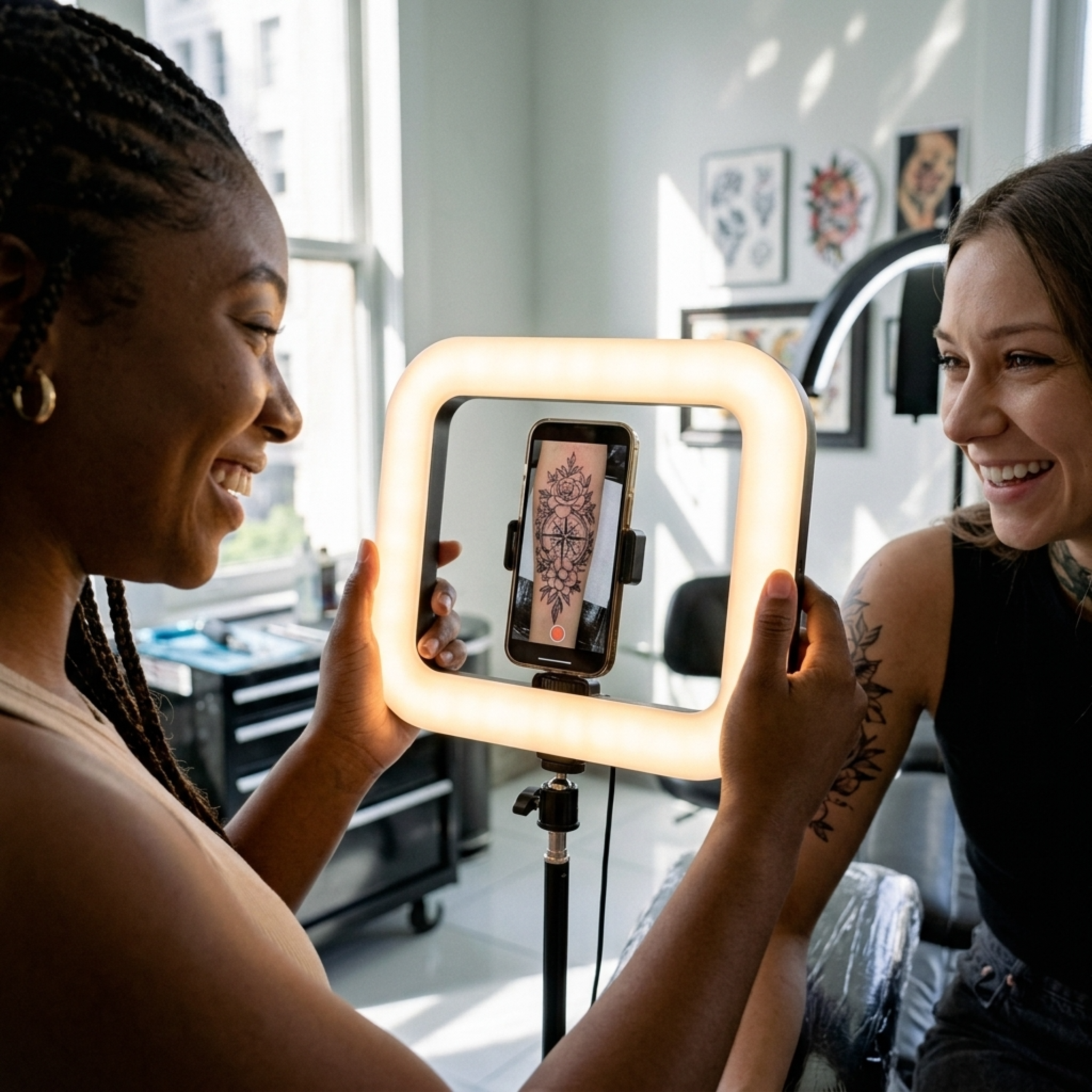LED Content Frame accessory by The CosmoGlo, showcasing a sleek illuminated display frame with customizable lighting options.
