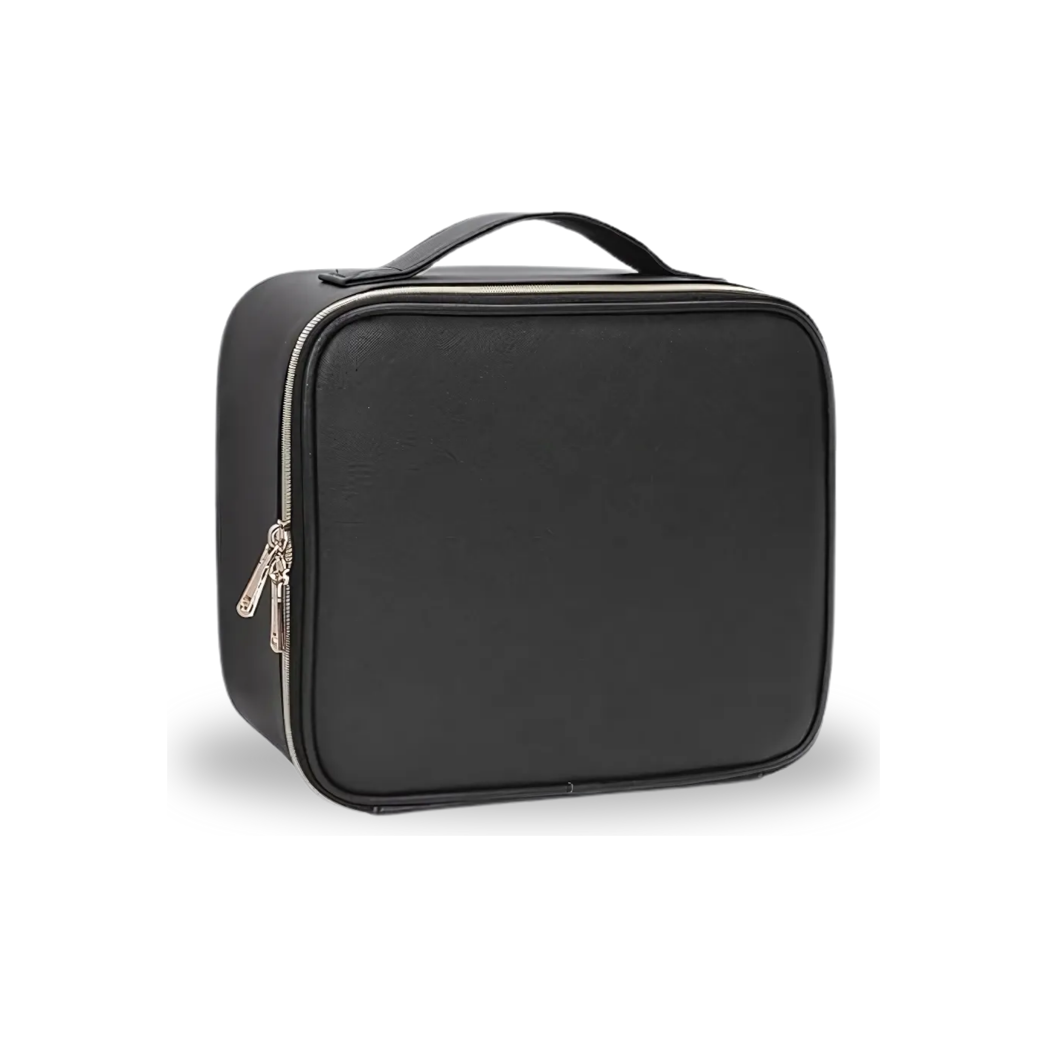 CosmoGloⓇ lighted makeup case with built-in mirror, compact storage for cosmetics and beauty accessories.