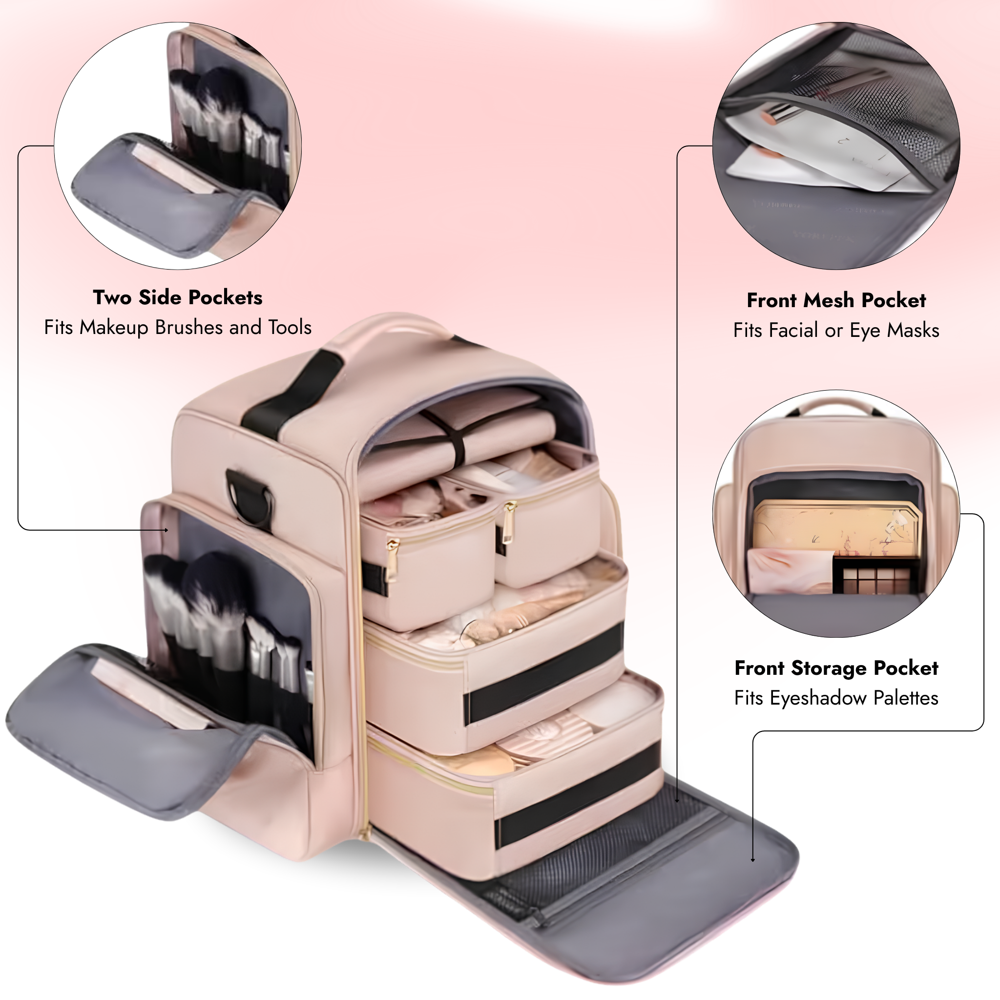 Professional Makeup Travel Backpack