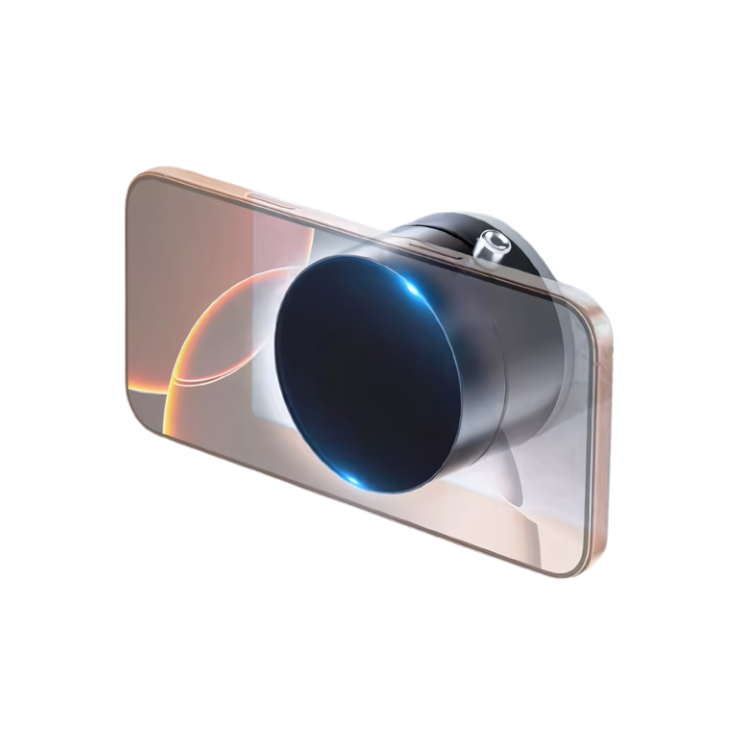 phone on vacuum suction cup holder for creating content