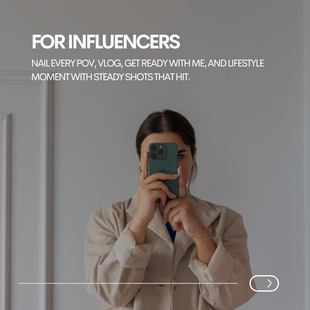 Compact foldable phone mount for influencers and content creators