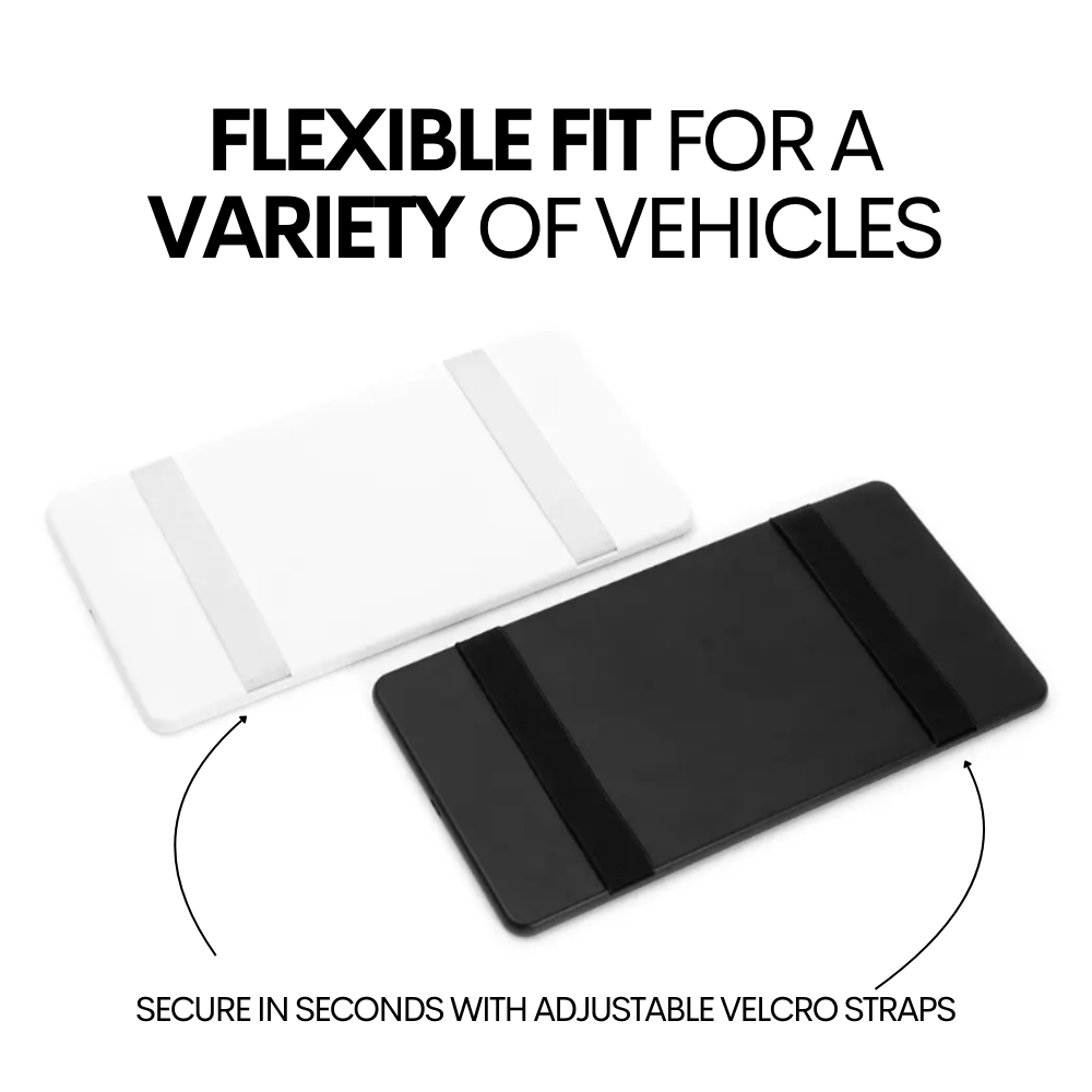 Light up LED Car Visor Mirror black and white