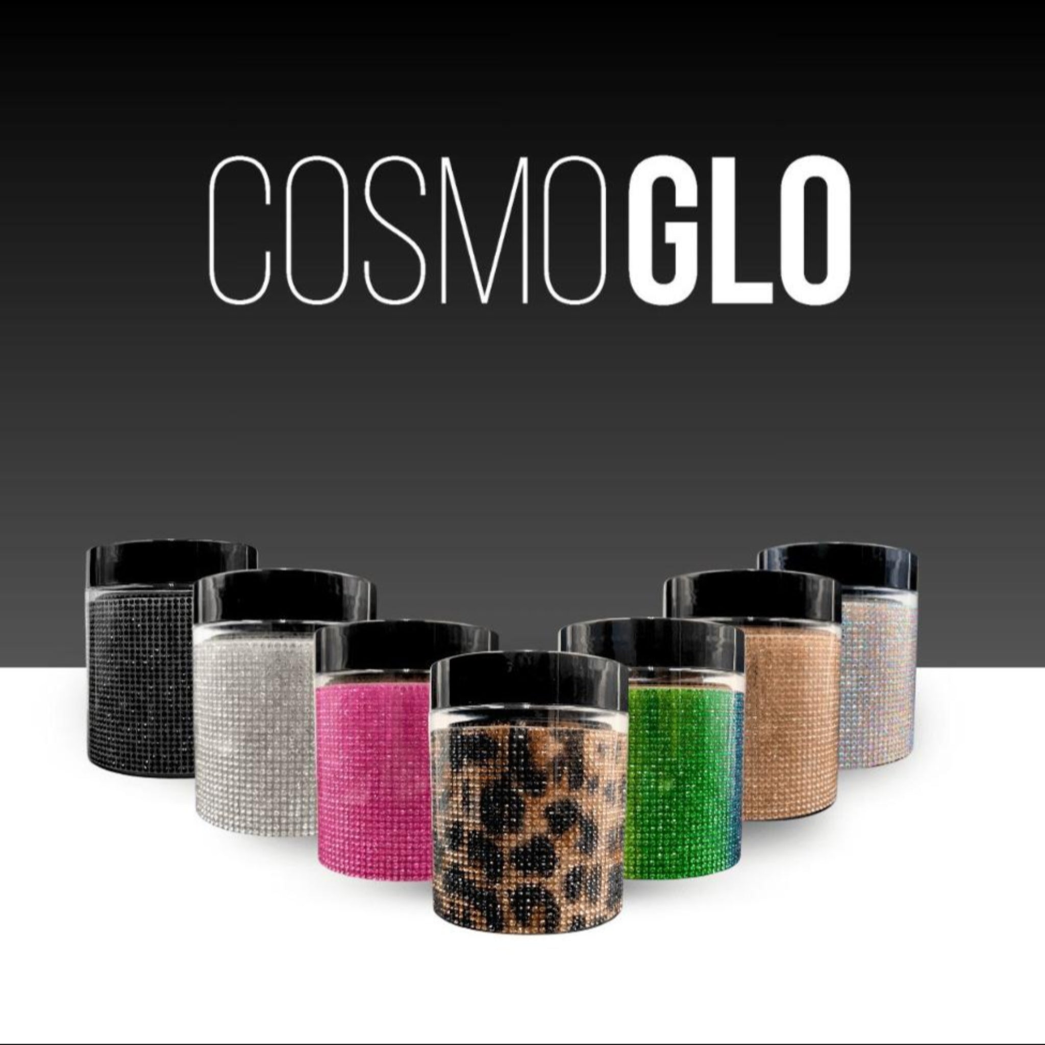 Iridescent Diamond Accent Gems from The CosmoGlo accessories collection, featuring shimmering, colorful gemstone accents.