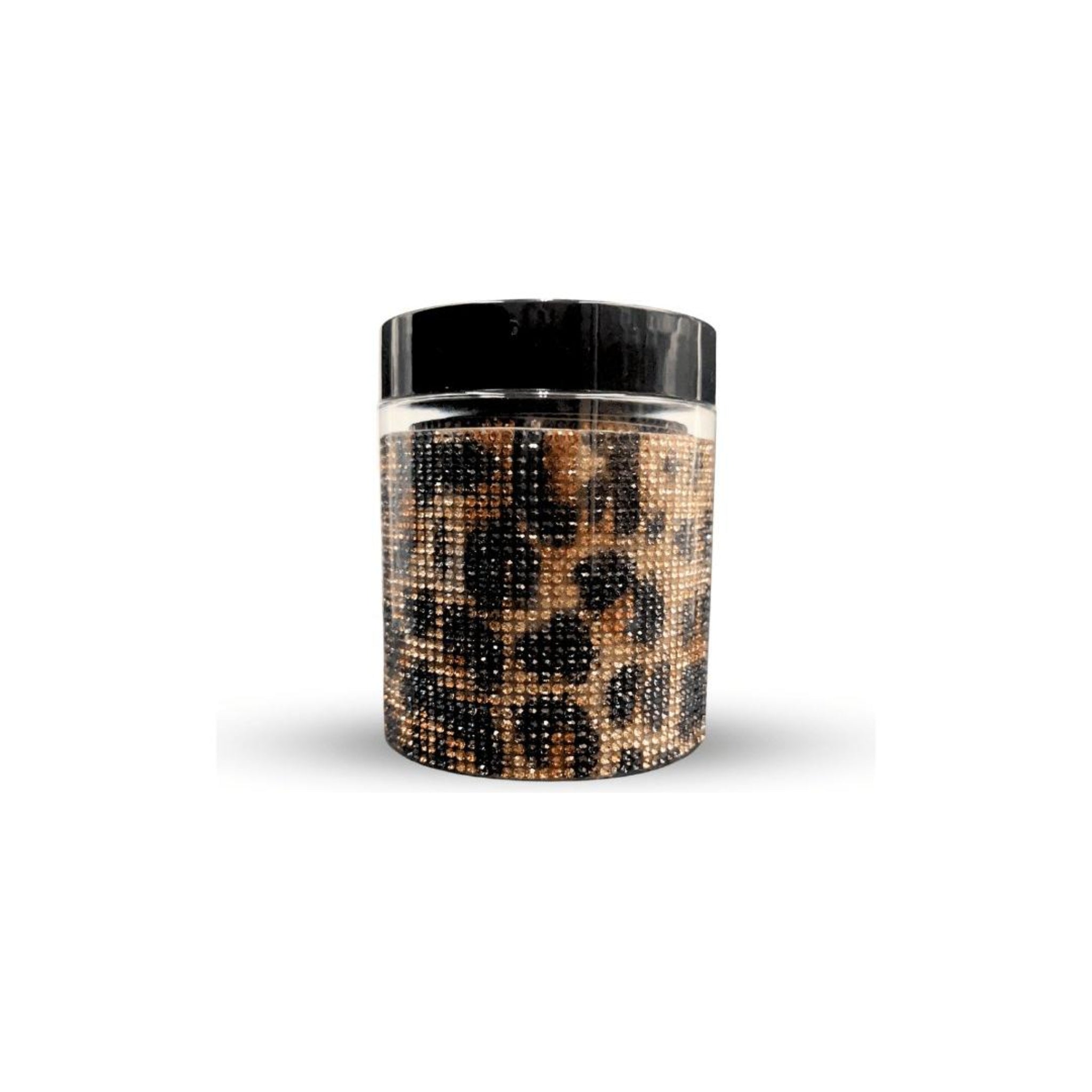 CosmoGlo Halo Accent Gems - Rhinestone, diamond, self stick, non damaging halo accent. Leopard.