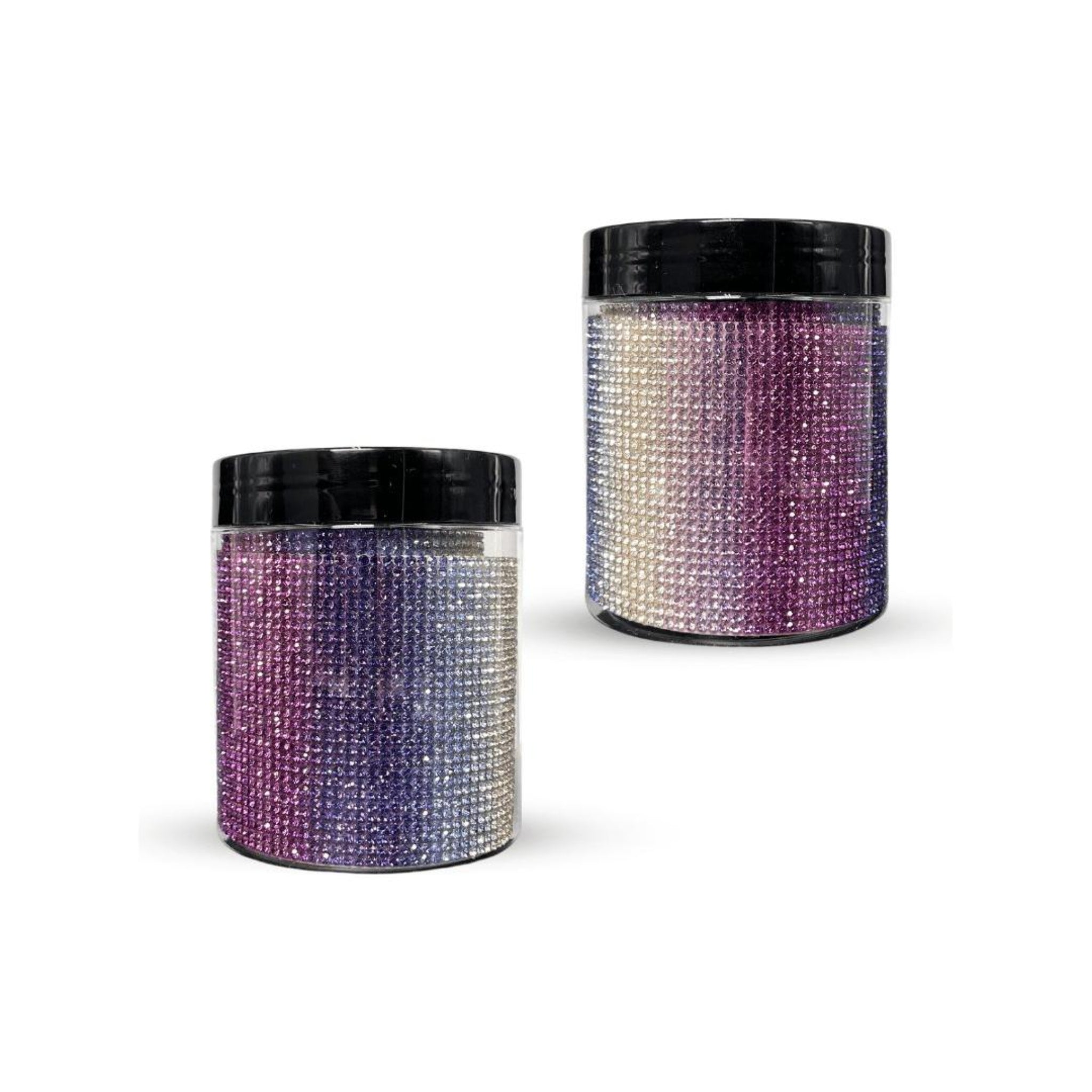 CosmoGlo Halo Accent Gems - Rhinestone, diamond, self stick, non damaging halo accent. Purple wave.