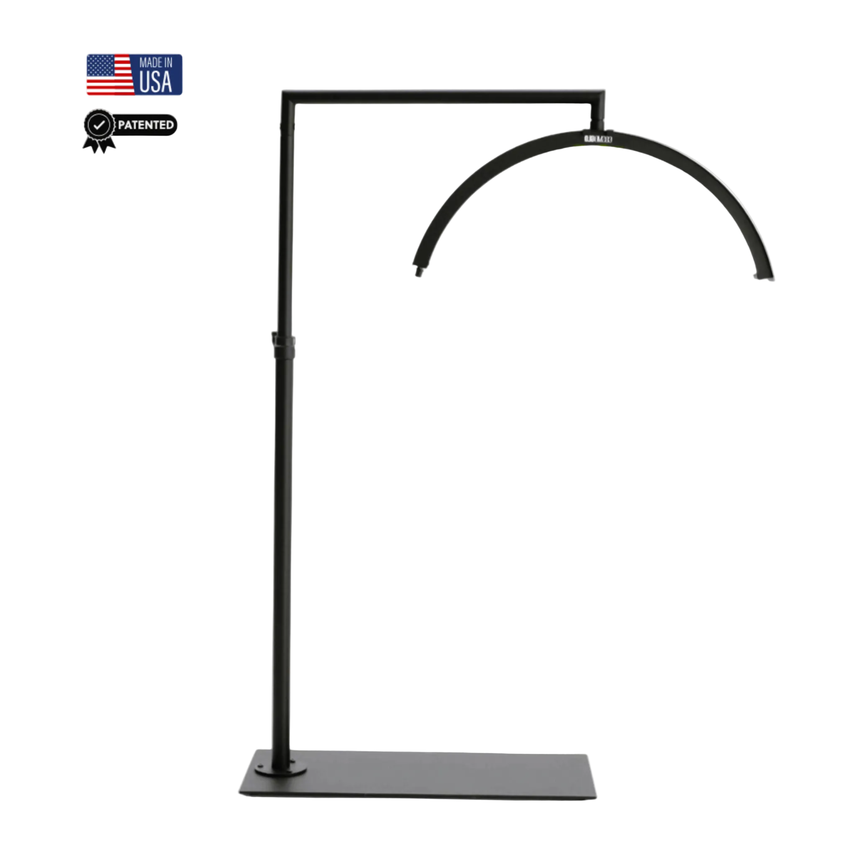 CosmoGlo Original lash lamp for nail techs and lash artists in black