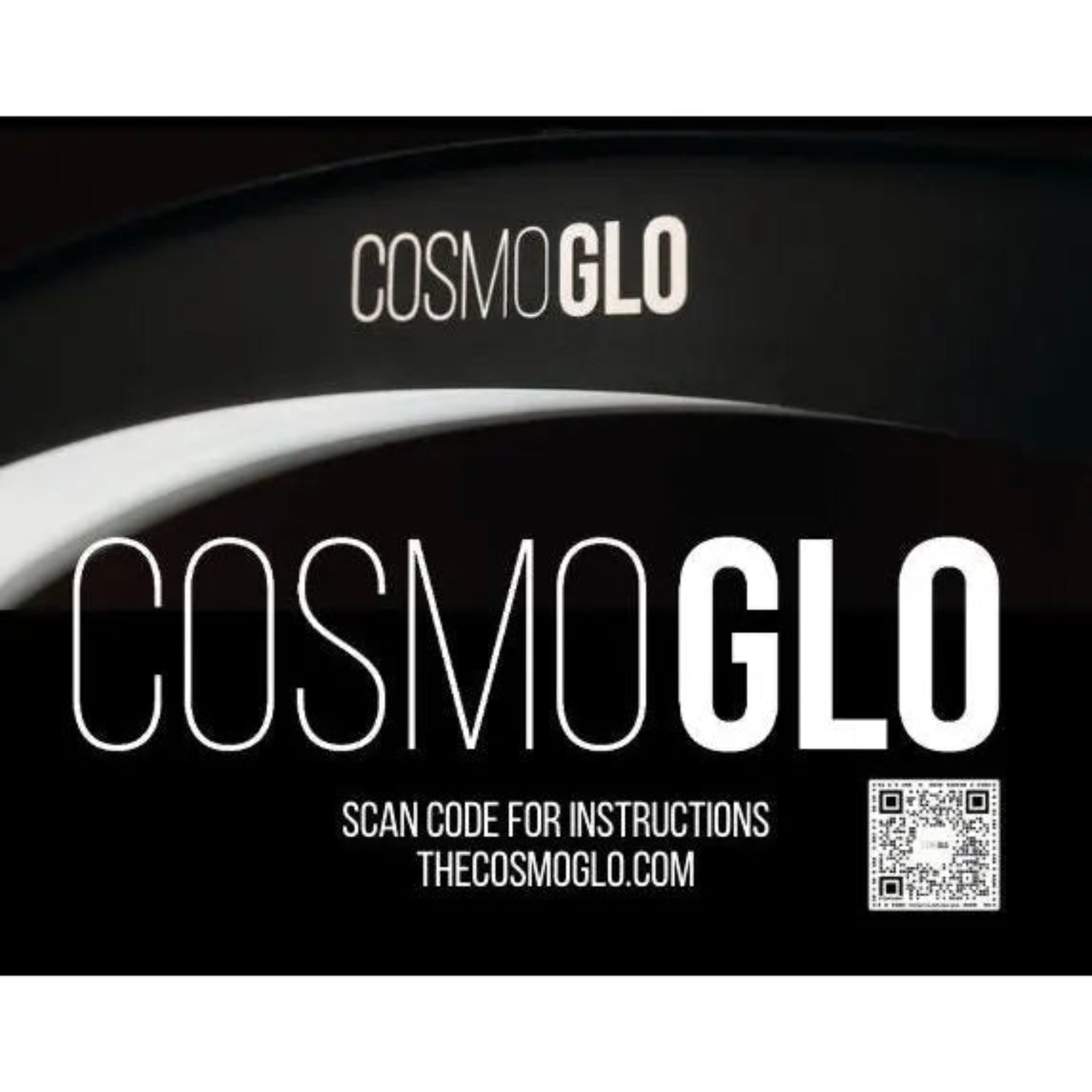 Black CosmoGlo Touch Up Paint in a container, designed for quick and easy touch-ups on various surfaces.