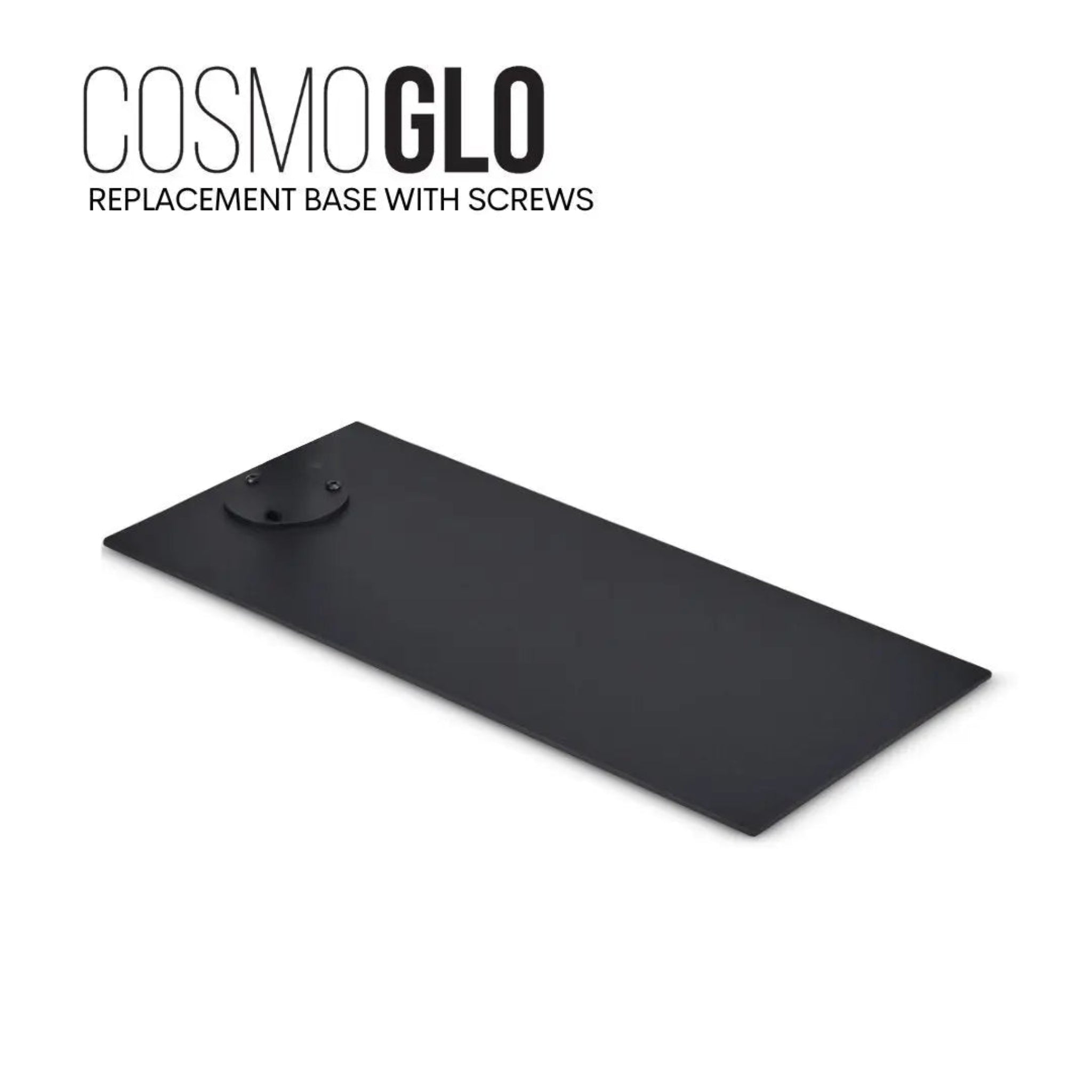 Black replacement base part for the CosmoGlo Original, compatible with CosmoGlo lighting products.