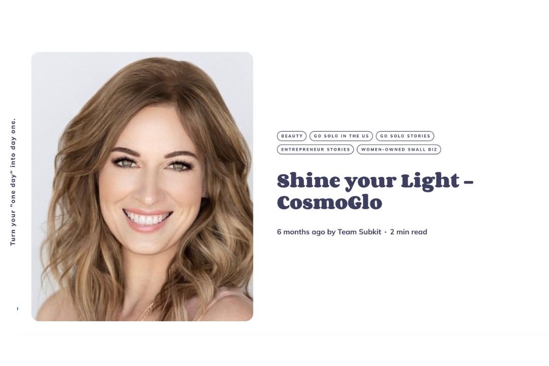 Go Solo - CosmoGloⓇ