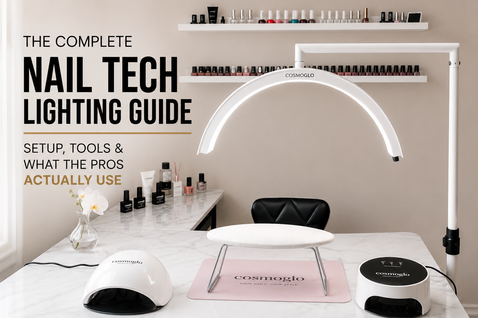 The Complete Nail Tech Lighting Guide: Setup, Tools & What the Pros Actually Use