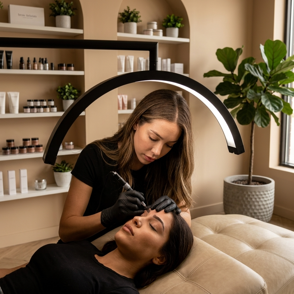 pmu microblading brow artist