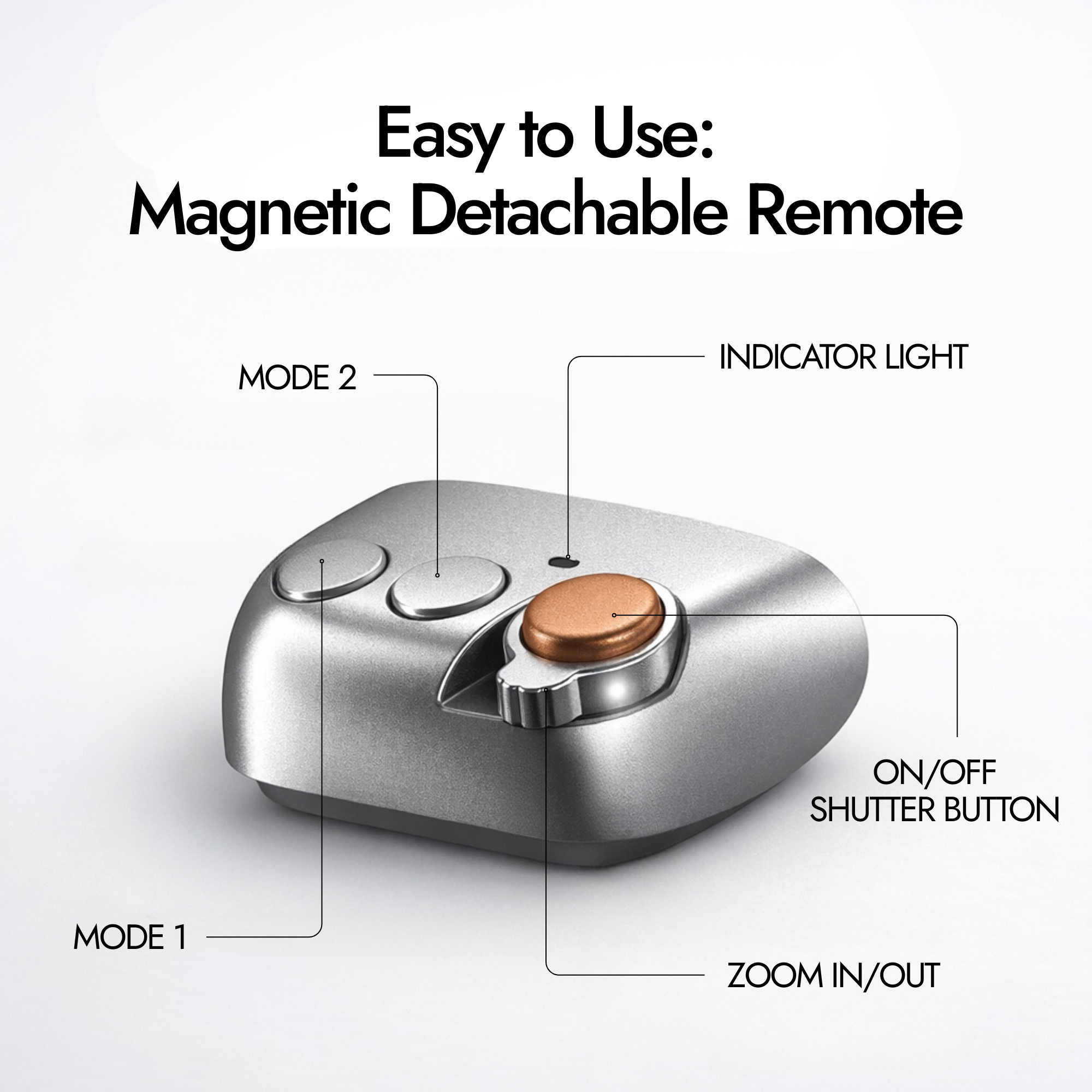CosmoGloⓇ Fun Shot Magnetic Grip2 accessory with strong magnetic attachment, designed for versatile camera or device mounting.