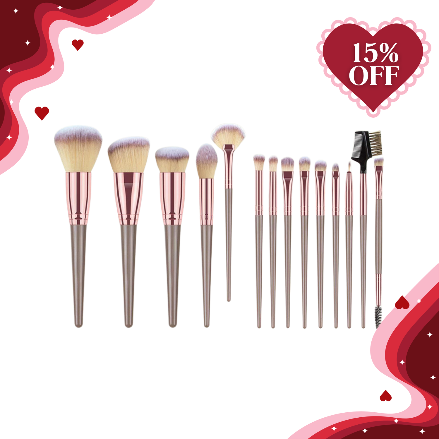 CosmoGlo Makeup Brush Set - CosmoGloⓇ