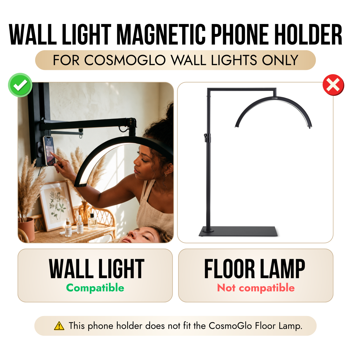 Wall Light Magnetic Phone Holder