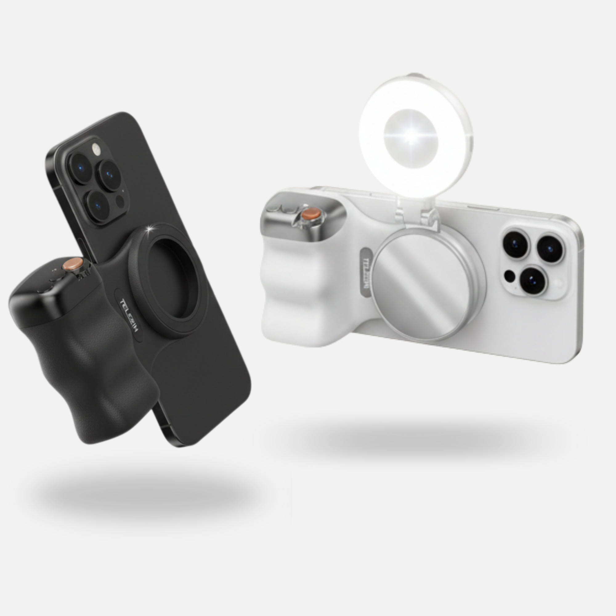 Fun Shot Magnetic Grip2 accessory by CosmoGloⓇ, featuring a compact magnetic camera mount with versatile attachment points.