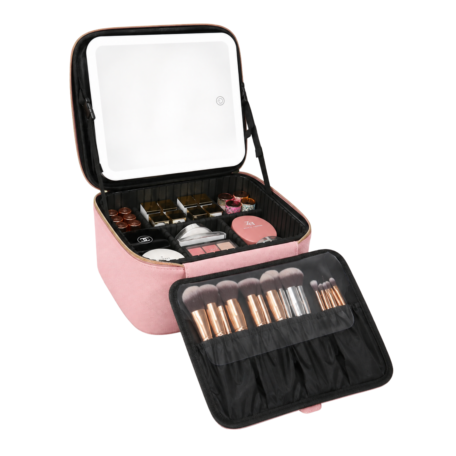 Lighted Makeup Case with Mirror