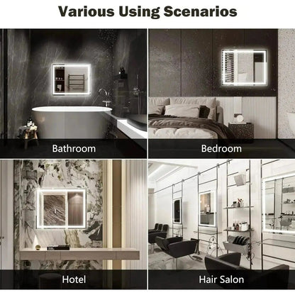 24 x 32  Inch Center Glow LED Bathroom Mirror - CosmoGloⓇ