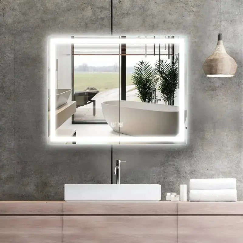 24 x 32  Inch Center Glow LED Bathroom Mirror - CosmoGloⓇ