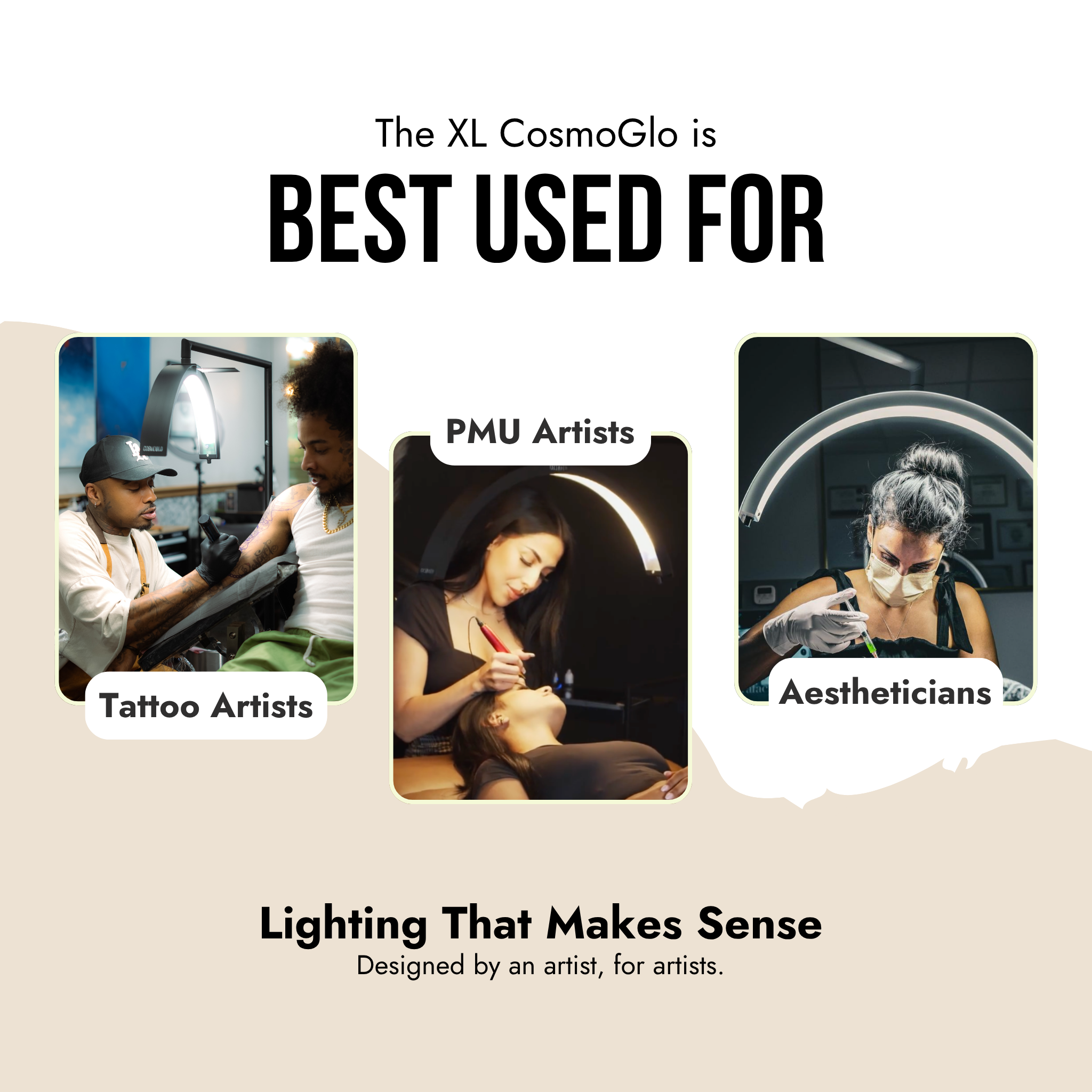 CosmoGlo XL professional beauty light for treatment rooms