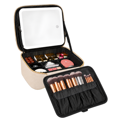 Lighted Makeup Case with Mirror