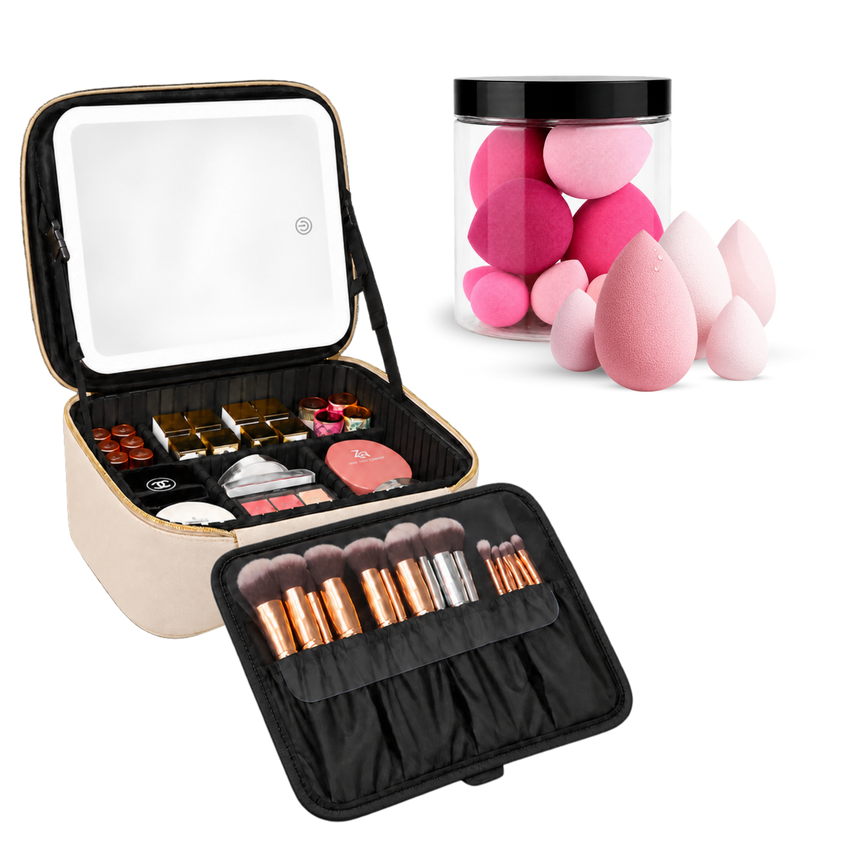 Lighted Makeup Case with Mirror