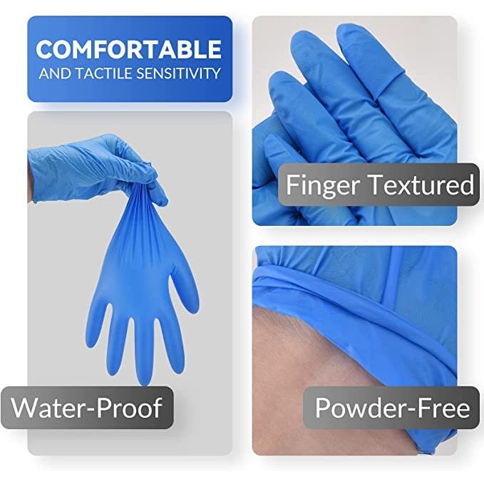 ADVANCE Blue Vinyl Gloves - Powder Free (4 Mil), 1,000 Gloves - BOGO 20% OFF