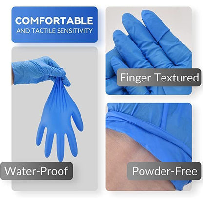 ADVANCE Blue Vinyl Gloves - Powder Free (4 Mil), 1,000 Gloves - BOGO 20% OFF