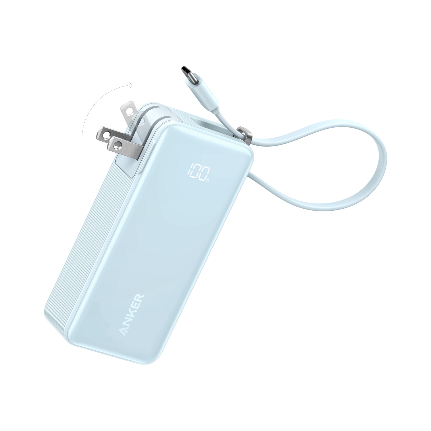 Anker Power Bank (10K, Fusion, Built-In Cable) - CosmoGloⓇ