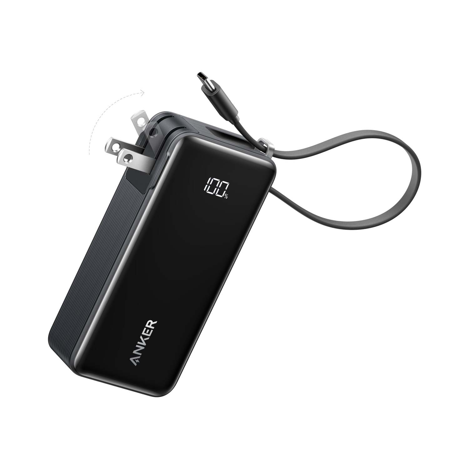Anker Power Bank (10K, Fusion, Built-In Cable) - CosmoGloⓇ