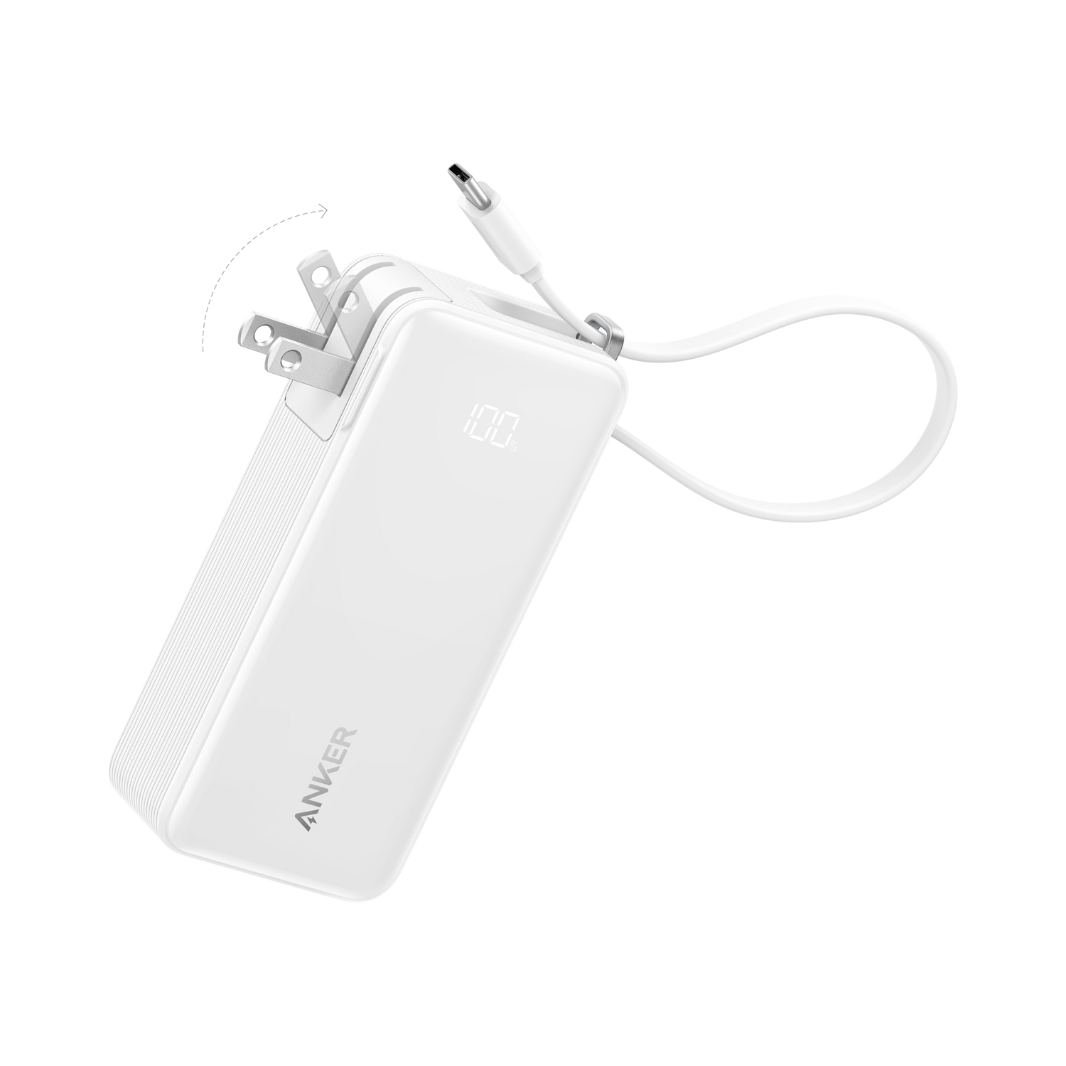 Anker Power Bank (10K, Fusion, Built-In Cable) - CosmoGloⓇ
