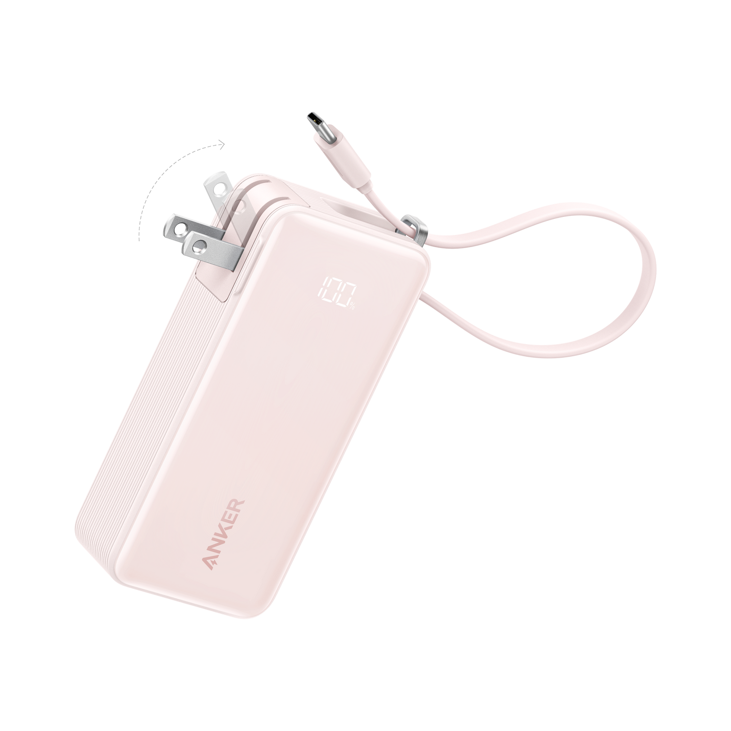 Anker Power Bank (10K, Fusion, Built-In Cable) - CosmoGloⓇ