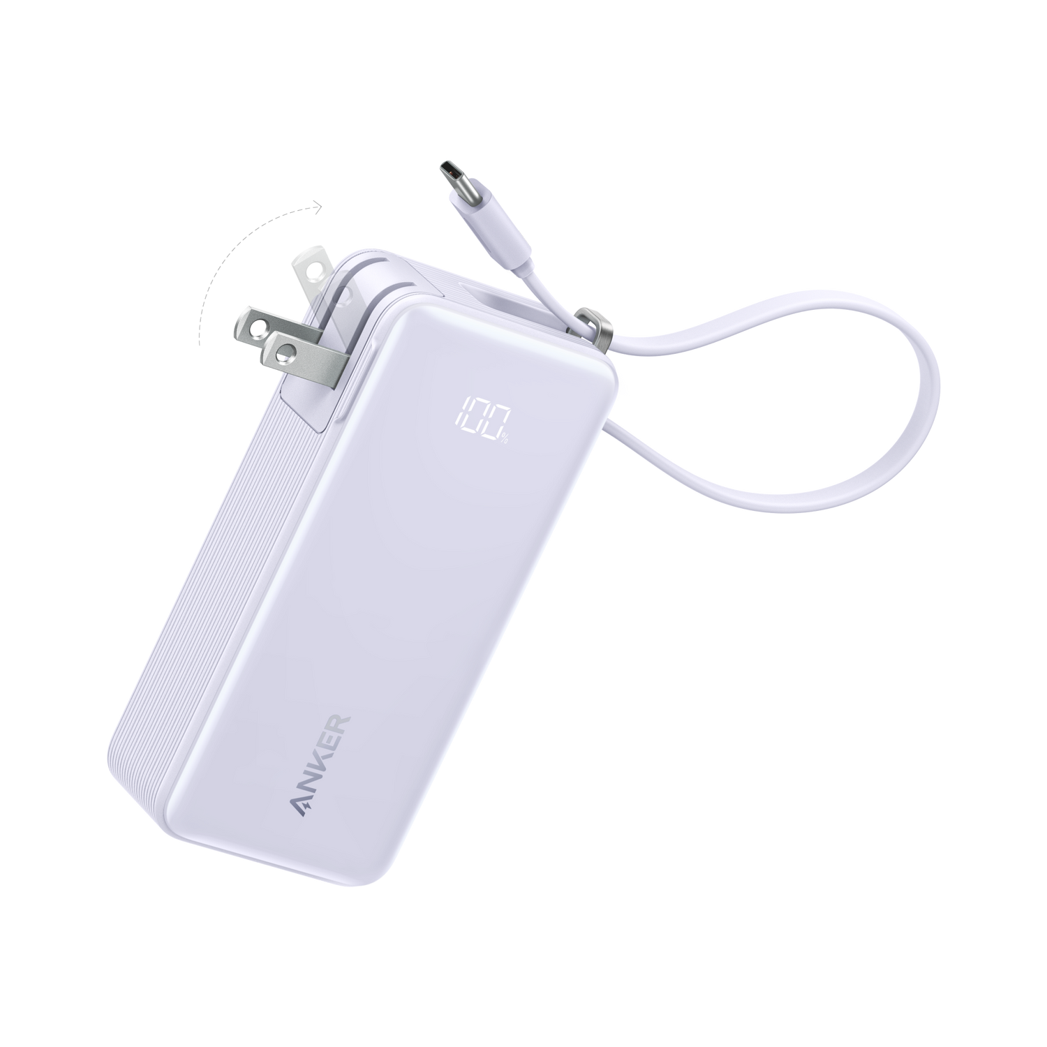 Anker Power Bank (10K, Fusion, Built-In Cable) - CosmoGloⓇ