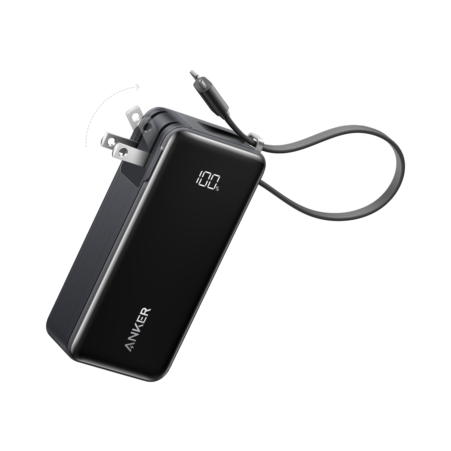 Anker Power Bank (10K, Fusion, Built-In Cable) - CosmoGloⓇ