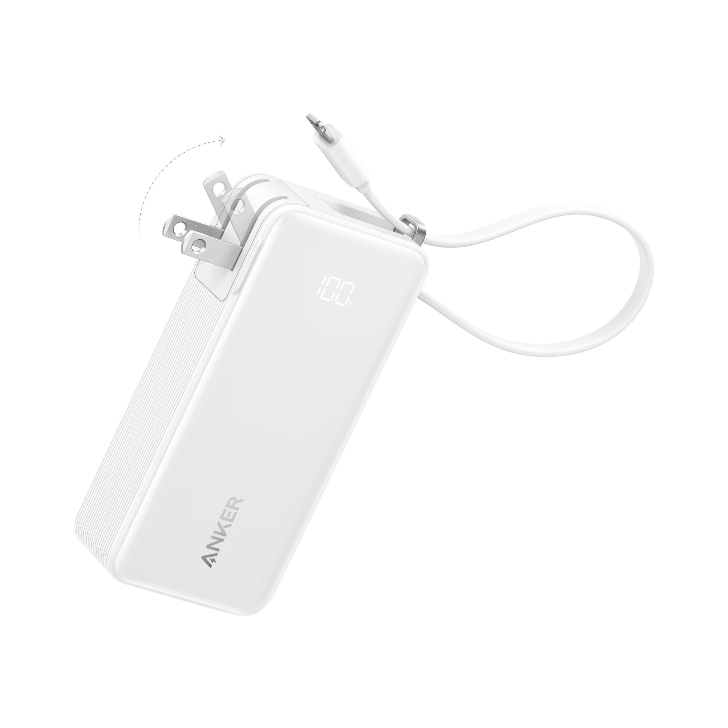 Anker Power Bank (10K, Fusion, Built-In Cable) - CosmoGloⓇ