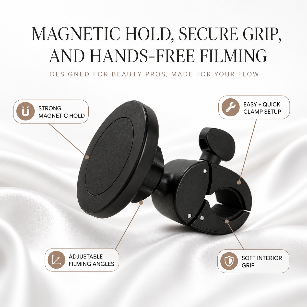 Magnetic Phone Holder Clamp
