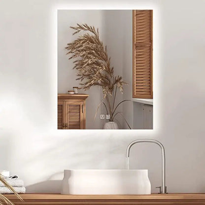 Compact Sleek Backlit LED Bathroom Mirror - CosmoGloⓇ