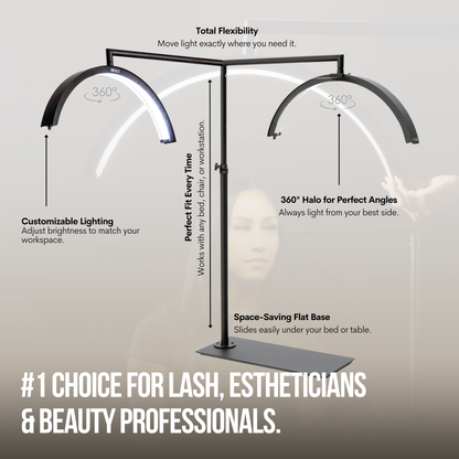 Lighting fixture with features highlighted on a gray background